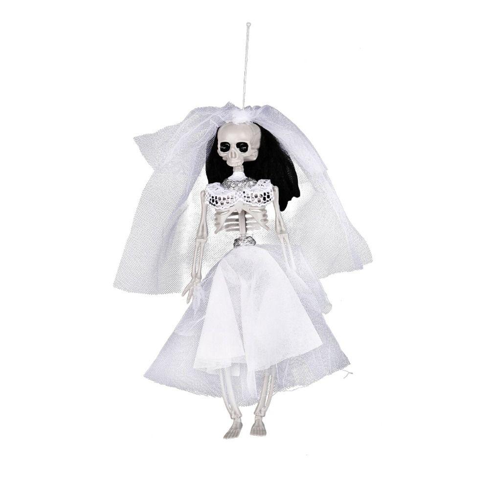 Plastic Skeleton Couple Ornament Simulation Halloween Skeleton Car Decoration  Haunted Home