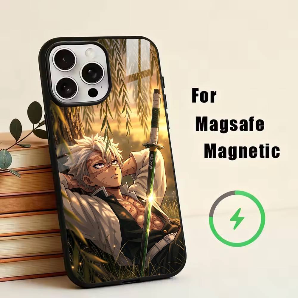 

SS-Sanemi Shinazugawa Phone Case For iPhone17,16,15,14,13,12,11 Plus,Pro Magnetic For Magsafe Wireless Charging iPhone11