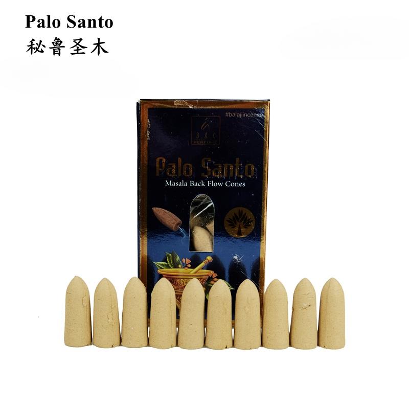 

India NAGCHAMPA Backflow Incense Peruvian Sacred Wood agilawood Indoor Office Tea Room Viewing Smoke Purify The Air Cone Incense PALO SANTO