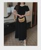 2024 Winter French Style Velvet Dress with Elegant Sleeves - Interpretation of Beauty F2197