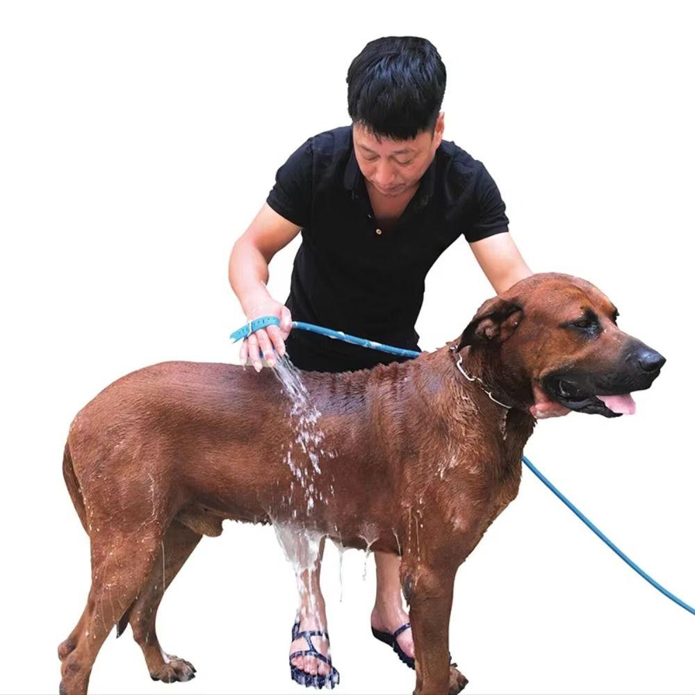 Massage Function Dog Massage Brush Shower Head Design Pet Bathing Brush  Pet Grooming