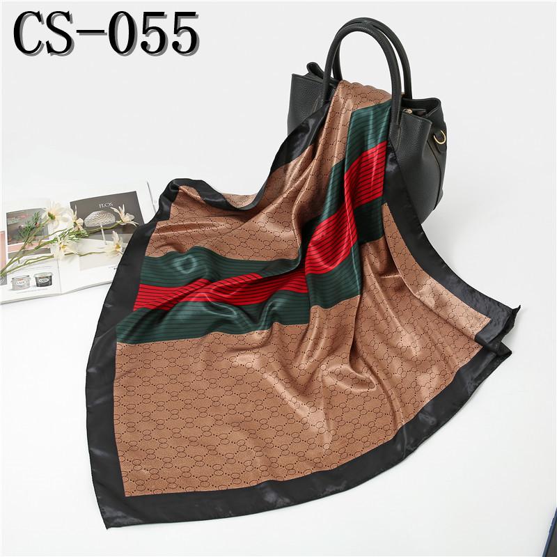 Women's Versatile Silk-Like Satin Scarf, Large Square Shawl for Spring & Autumn