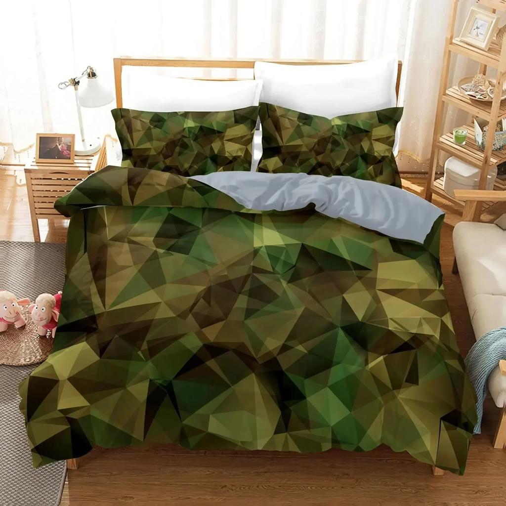 Camo Duvet Cover Set Camouflage Concept Concealment Bedding Set Single Double King Size Comforter Cover For Kids Teens Adults