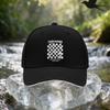 1pcs Unisex Adjustable Bear Cap with Checkerboard Bear Pattern - Lightweight Baseball Hat Suitable for Travel, Parties, Birthday