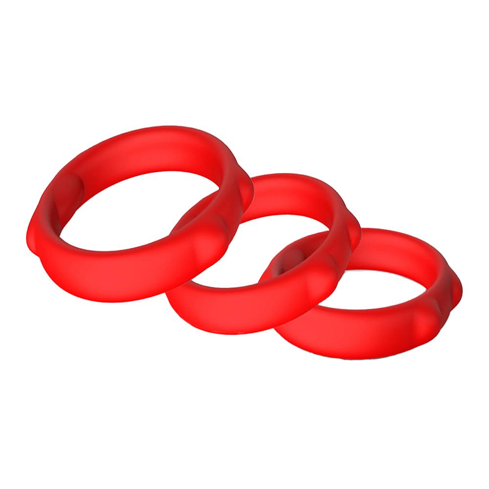 Silicone Penis Ring Cock Ring Delay Ejaculation Scrotal Binding Ball Stretcher Erection Enhancing Lock Cockring Sex Toy for Men