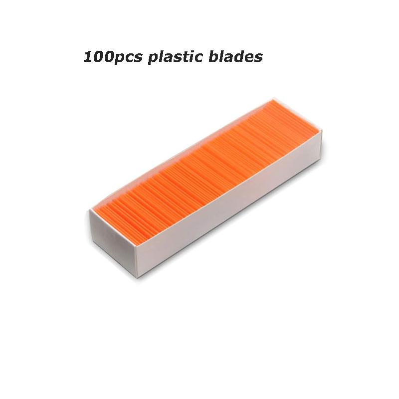 

Plastic Scraper with 100/200 Plastic Blades Multipurpose Window Scraper Non-Scratch Scraper for Removing Stickers Decals Glue 100pcs blades
