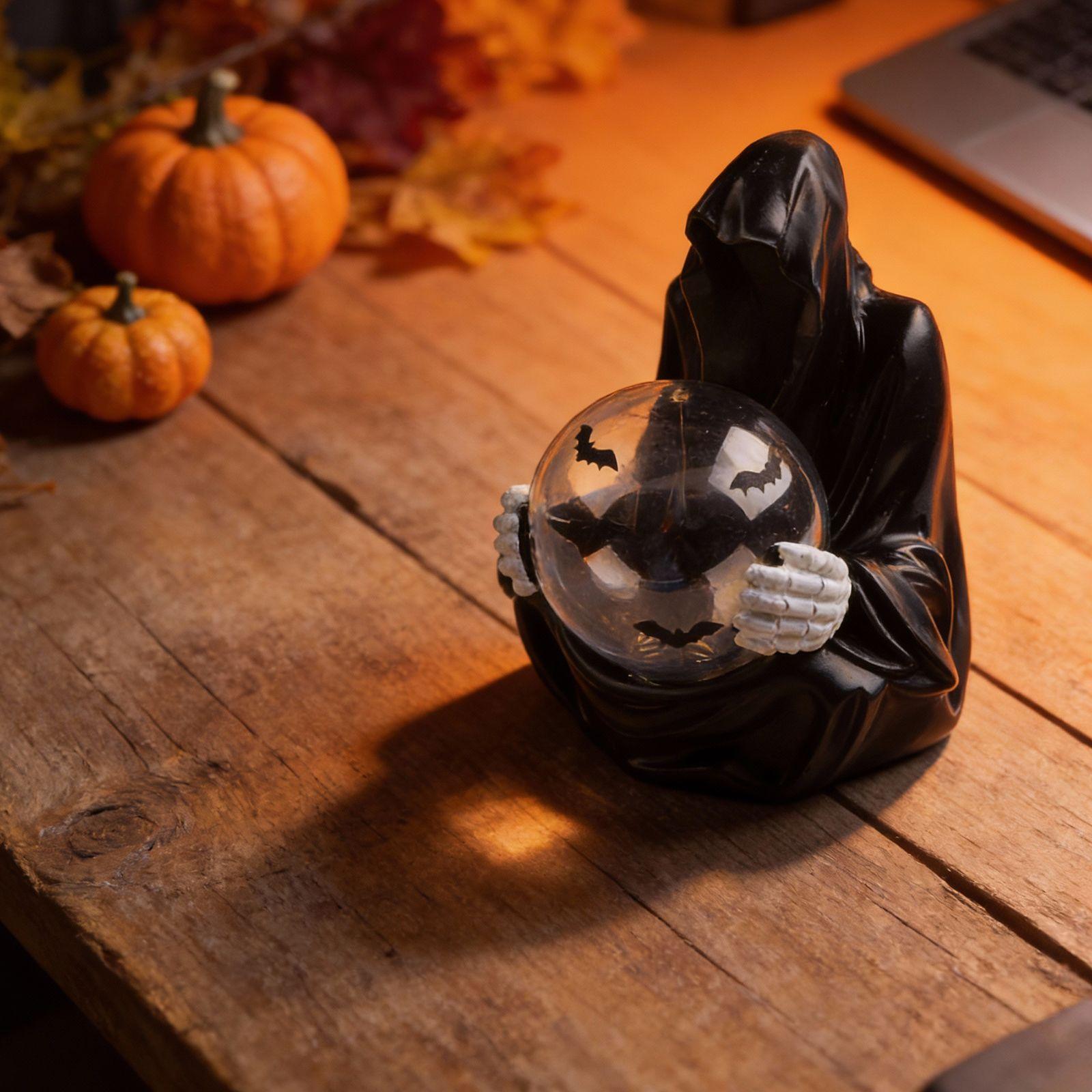 

Desktop Decor Floating Glowing Ball Halloween Theme Eerie Light Decoration Enchanting Display Shadowy Design Versatile Use China Mainland
