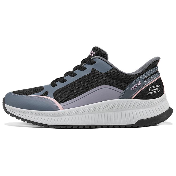 Skechers Low Top Lace Up Fabric Versatile Comfortable Casual Shoes Women sneaker Black 117741-BKMT 35
