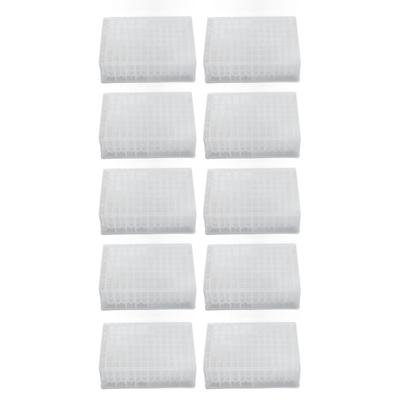 10Pcs Deep Well Plate 96 Wells 2.2ML PP Plastic Laboratory Storage Microplates 41mm Height