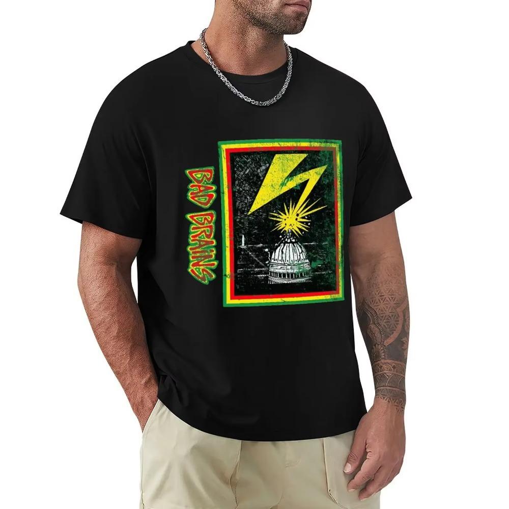 

Футболка Bad Brains Vintage Cool And Funny с короткими рукавами, повседневная, модная, хлопковая XXXXXL чёрный