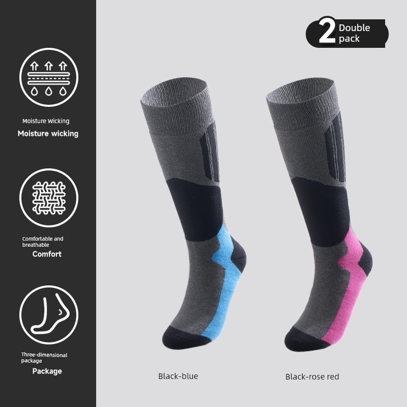 Ski Socks for Men, Outdoor Sports, Running, Mountaineering, Non-Slip, Wear-Resistant, Four-Season Thin Thermal Socks, Women's Single-Board