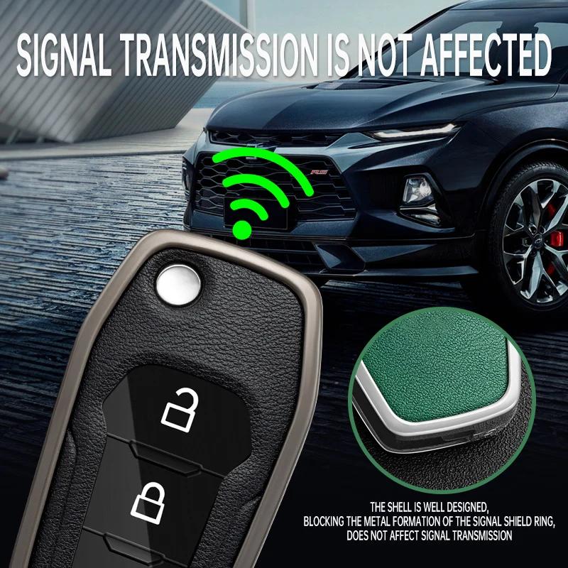 Interior Mouldings Car Remote Key Case Cover for Ford Figo 2017 Mondeo 5 Ecosport Fiesta Mk8 Everest Ranger Fusion Kuga Escort F