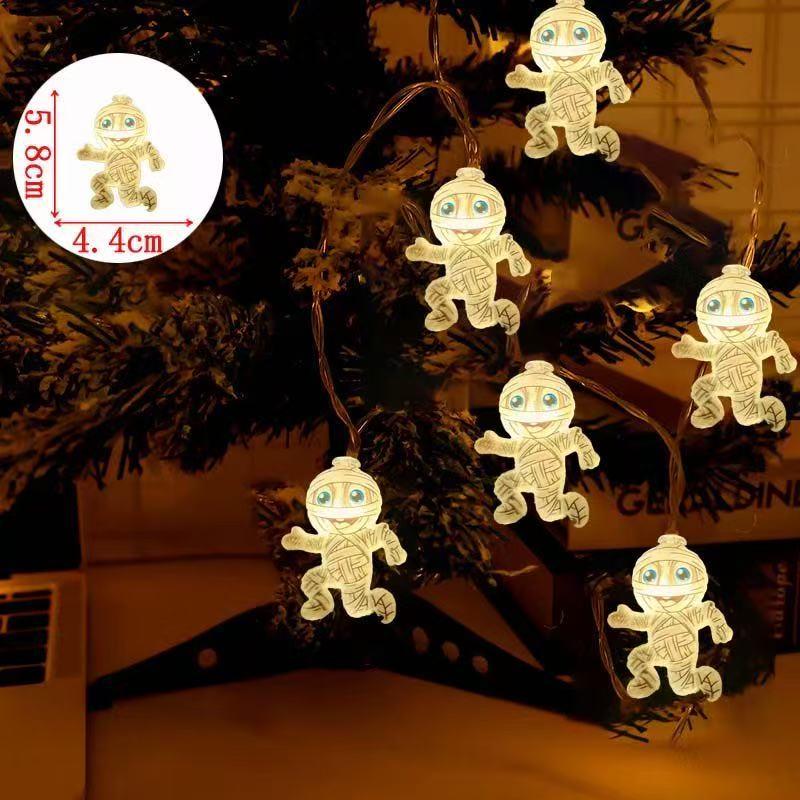 Halloween Pumpkin Ghost LED String Lights for Holiday Decor