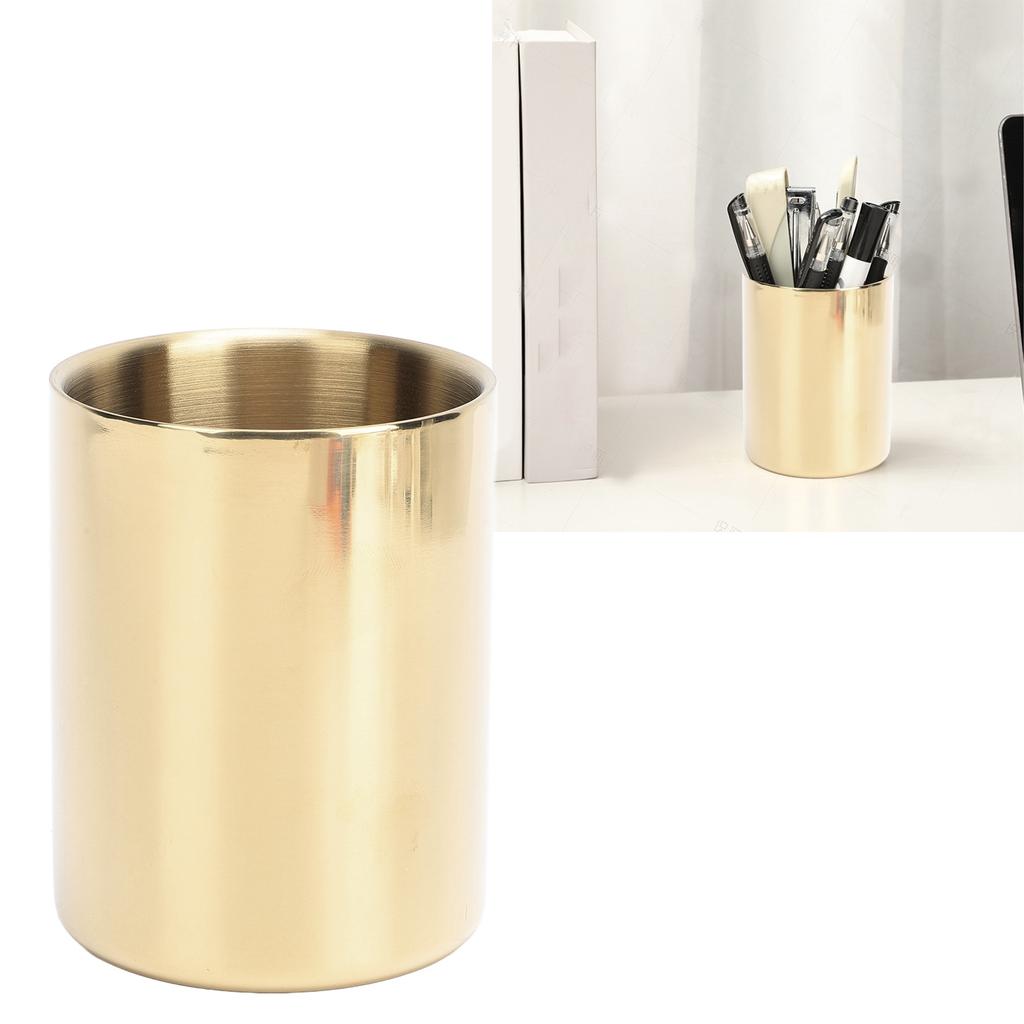 Gold Runde Edelstahl Stift Halter Nordic Robuste Edelstahl Blume Vase Gold Stift Topf f