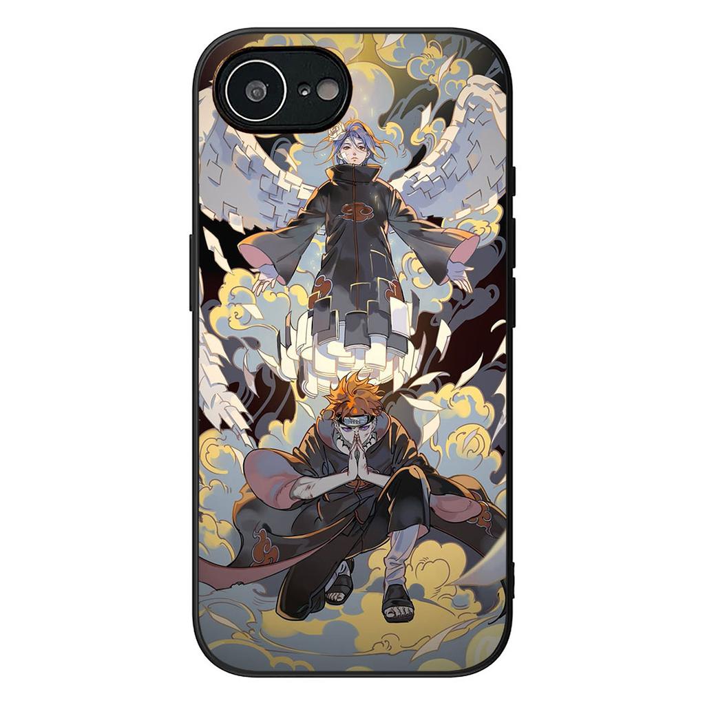 Cartoon Konan Narutos Pain Sasuke Handyhülle für Apple iPhone 16 17 Air 14 15 Pro Max Plus 16+ 16E 14+ ProMax Schutzhülle