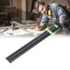 T Type Scribing Ruler Aluminum Alloy Multifunctional Portable Woodworking Ruler T Square with Pen fo