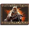 Vintage Motorcycle Metal Tin Sign Retro Biker Garage Wall Decor Industrial Style Art