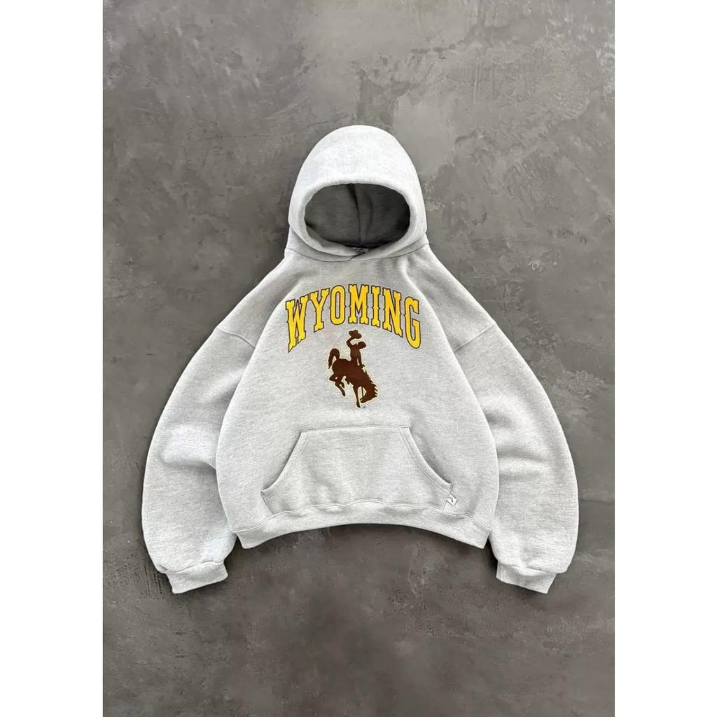 RogueWave Retro Printed Casual Loose Oversized Hoodie Y2k Goth Punk American Street Clothing