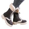 2025 Winter New Snow Boots - Chunky Heel  Warm Fleece Lined  Strappy Furry Snow Boots
