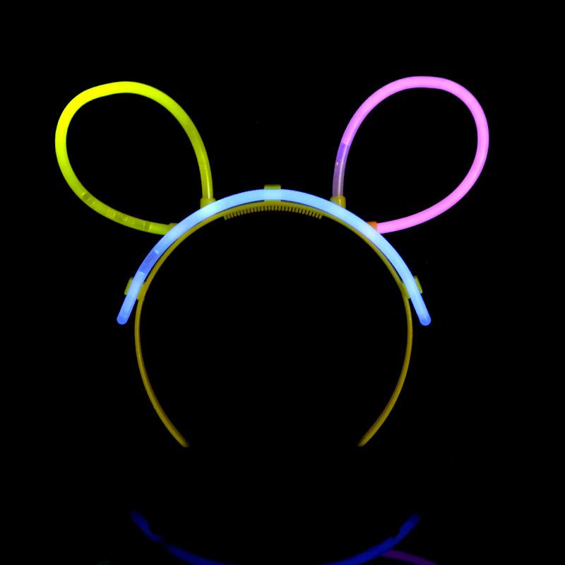 Heart-shaped Fluorescent Glasses and Luminous Bracelet Set - Popular Cheering Props and Toys