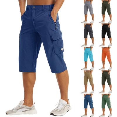 Heren casual kleur buiten zak strand werkbroek cargo shorts broek