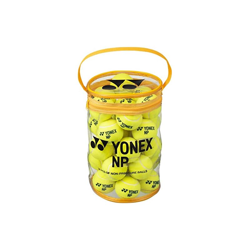 Yonex Tennis Balls, Non-Pressure Balls, Yellow, 30-Pack Bag (TB-NP30)