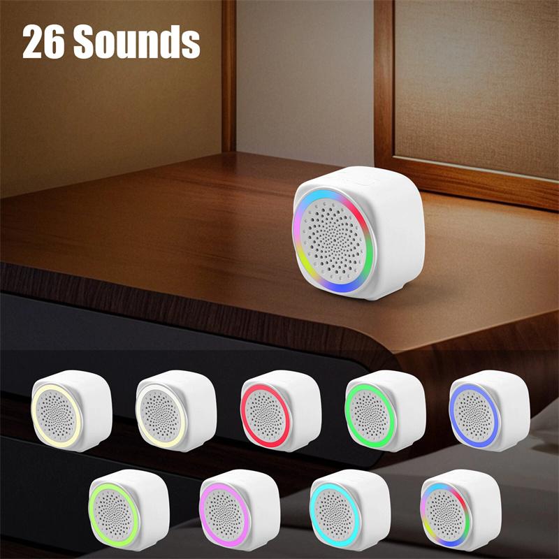 Sleep White Noise Sound Machines With 26 Soothing Sounds, 9 Colors Night Light Timers, Portable Size, For Home Office And Travel