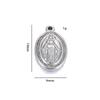 5pcs/lot Fashion Catholic Christian Virgin Mary Stainless Steel Jesus Charm For Jewelry Connectors Making Religious Accessories