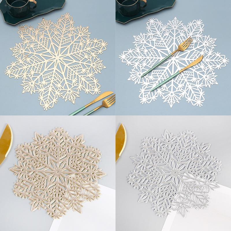 Christmas Placemats Christmas Snowflakes Decor Snowflakes Table Mat