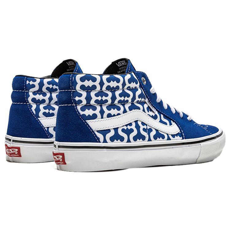 Vans Supreme x Grosso Mid Monogram S - Royal Unisex Sneakers Blue White VN0A5KS15YE