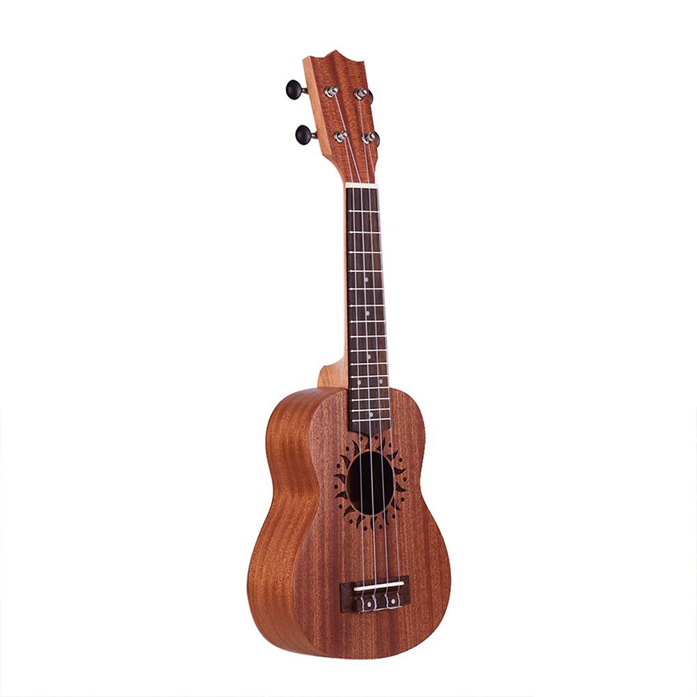 21 Inch Wooden Acoustic Ukulele Ukelele Uke Sapele Wood