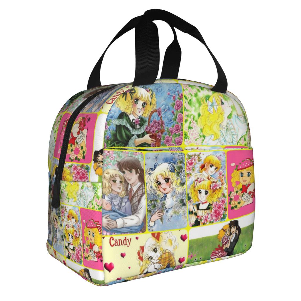 Anime Manga Candy Candy Sac à Lunch pour Femmes Refroidisseur Thermique Boîtes à Lunch Isolées pour Bureau Adulte