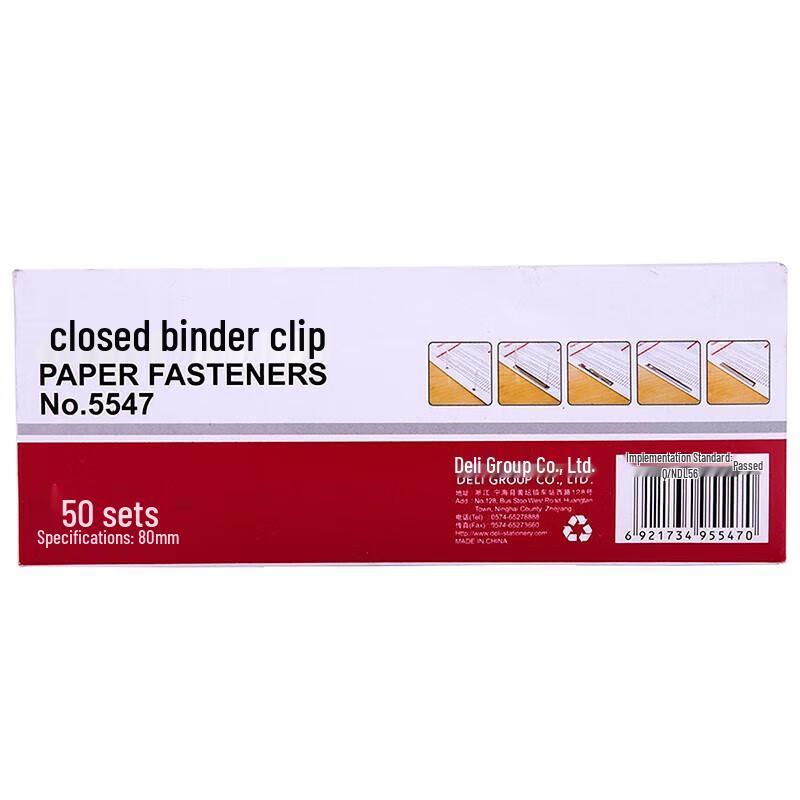 Deli Closed Binding Clips
