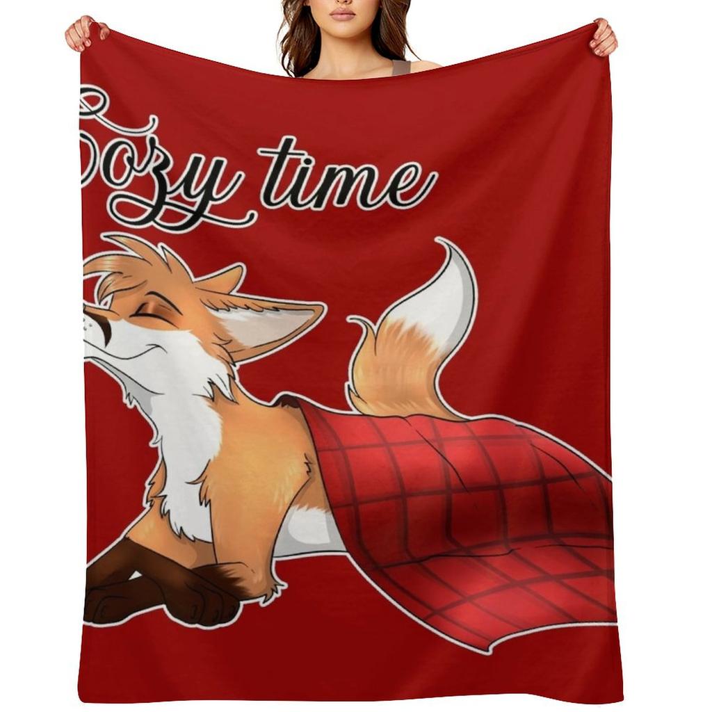 Gemütliche Zeit Fuchs Decke Überwurfdecke Dekorative Sofas Flanell Cosplay Anime Babydecken