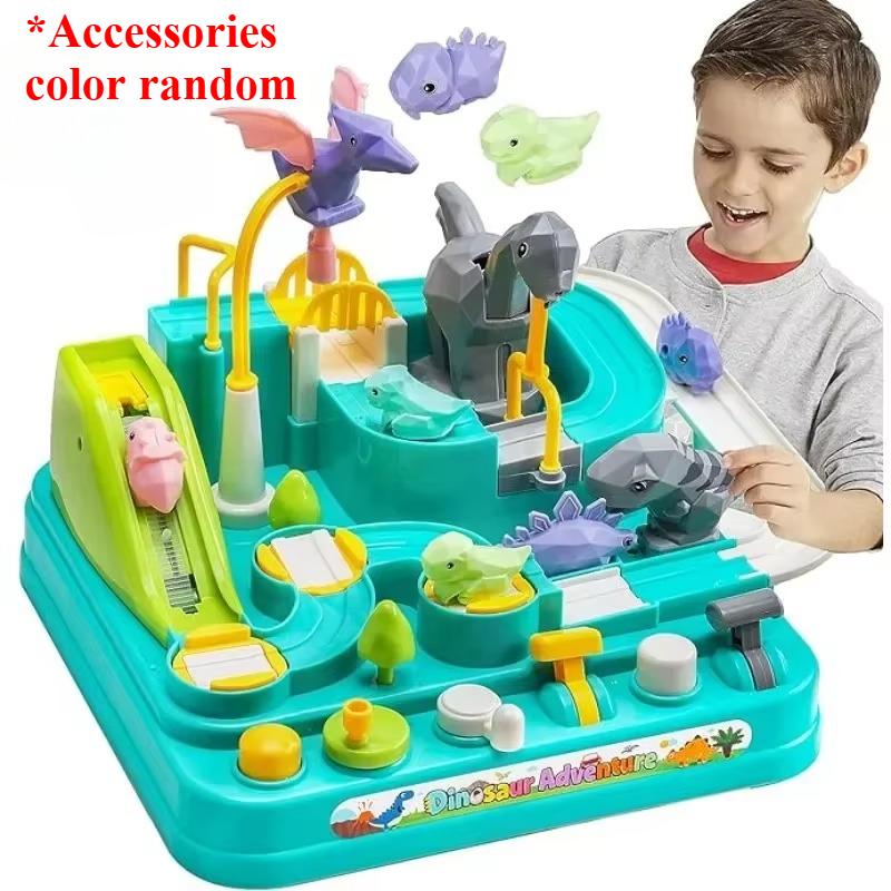 Track Race With Car Toys For Boys Car Adventure Toys Dinosaur Race Track Car Toys For Boys Girls Puzzle Car Tracks Playsets