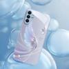Gradient Angel Wings Electroplating glass phone case for Samsung Galaxy S26 S25 S24 S23 S22 S20 FE Ultra Plus anti drop Cover