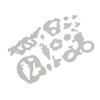 Little Girl Flower Bicycle Frame Metal Silvery Stencil Embossing Cutting Dies For Diy Scrapbooking Paper Album Cards Making