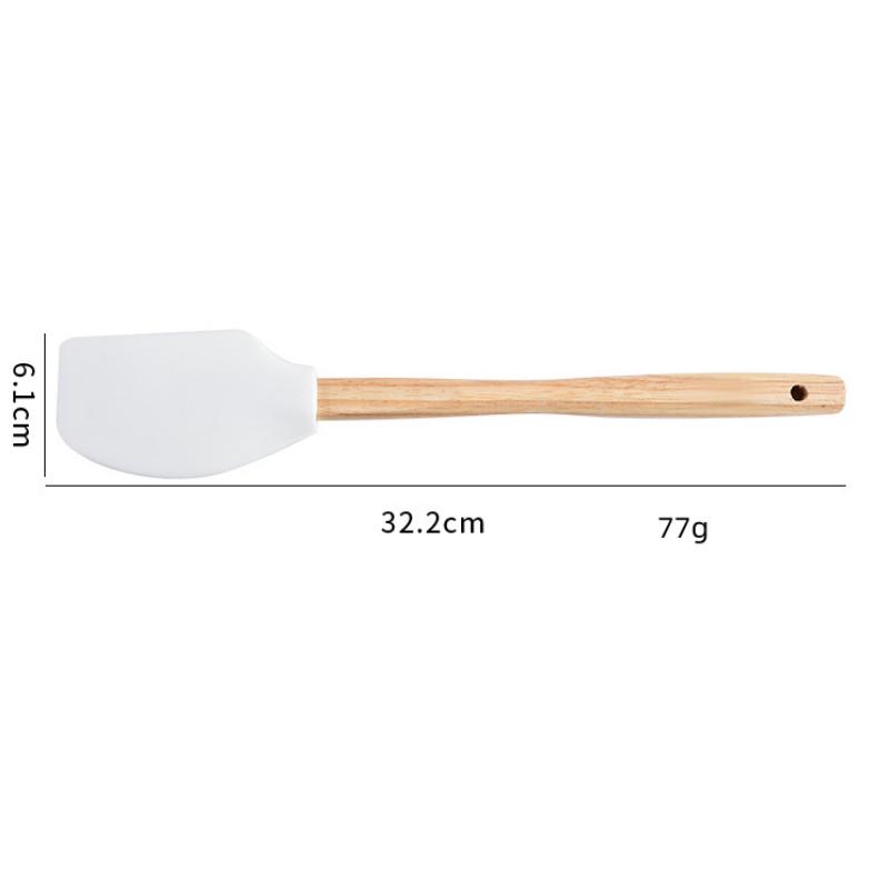 Heat-resistant Kitchen Gadgets Silicone Food Grade Kitchens Accessories Spatula Pastry Cutter White Chocolate Kitchenware Mixer