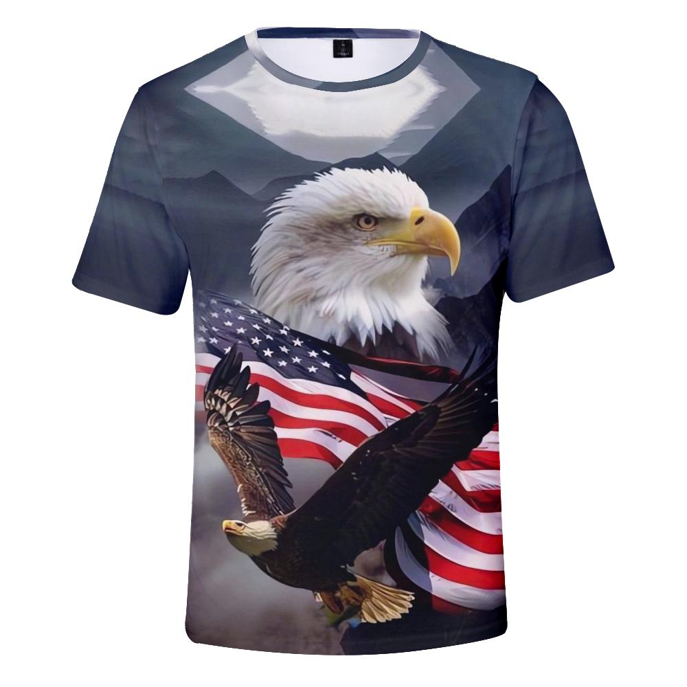 Cool Eagle Shirts Short Sleeve Tops Mens Costume