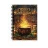 Spot Witch's Recipes A5 Spiral Planner Notebook for Travelers