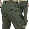 [Manufacturer] Men's Quick-Dry Multi-Pocket Cargo Trousers - Lightweight, Loose Fit for Outdoor and Tactical Use, Size 105