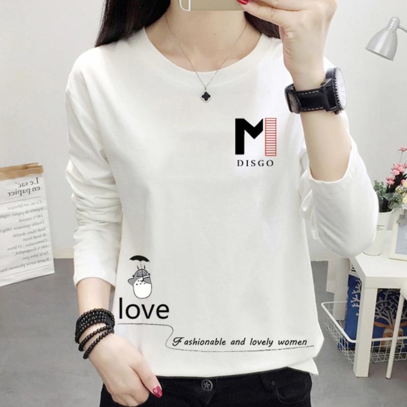 

GMXIA женские модные повседневные весенне-осенние однотонные свободные футболки и топы с длинными рукавами и круглым вырезом с принтом 2XL