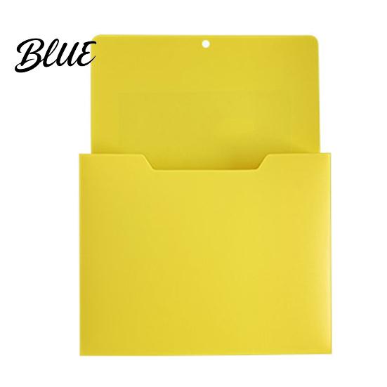 Magnetischer Datei-Halter Halter mit großer Rückwand zum Aufhängen Kunststoff Dokumententaschen-Organizer A4 Papier-Organizer-Etui für Whiteboard Kühlschrank