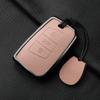 Metal And Leather Car Key Case Cover For Vw Volkswagen Passat B8 Cc Arteon Magotan Gte Skoda Fabia Superb A7 Kodiaq