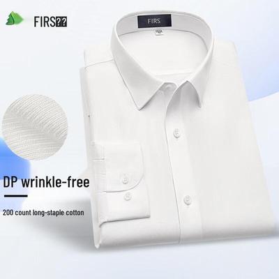 Shanshan Men's 200-Count Pure Cotton Long Sleeve Non-Iron Shirt