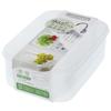 Iwasaki Kogyo Fresh Case Storage with Microwave and Dishwasher Made In NZ Container, Square, Small, Colander, Antibacterial, Safe, 2.1 Liters, Japan,
