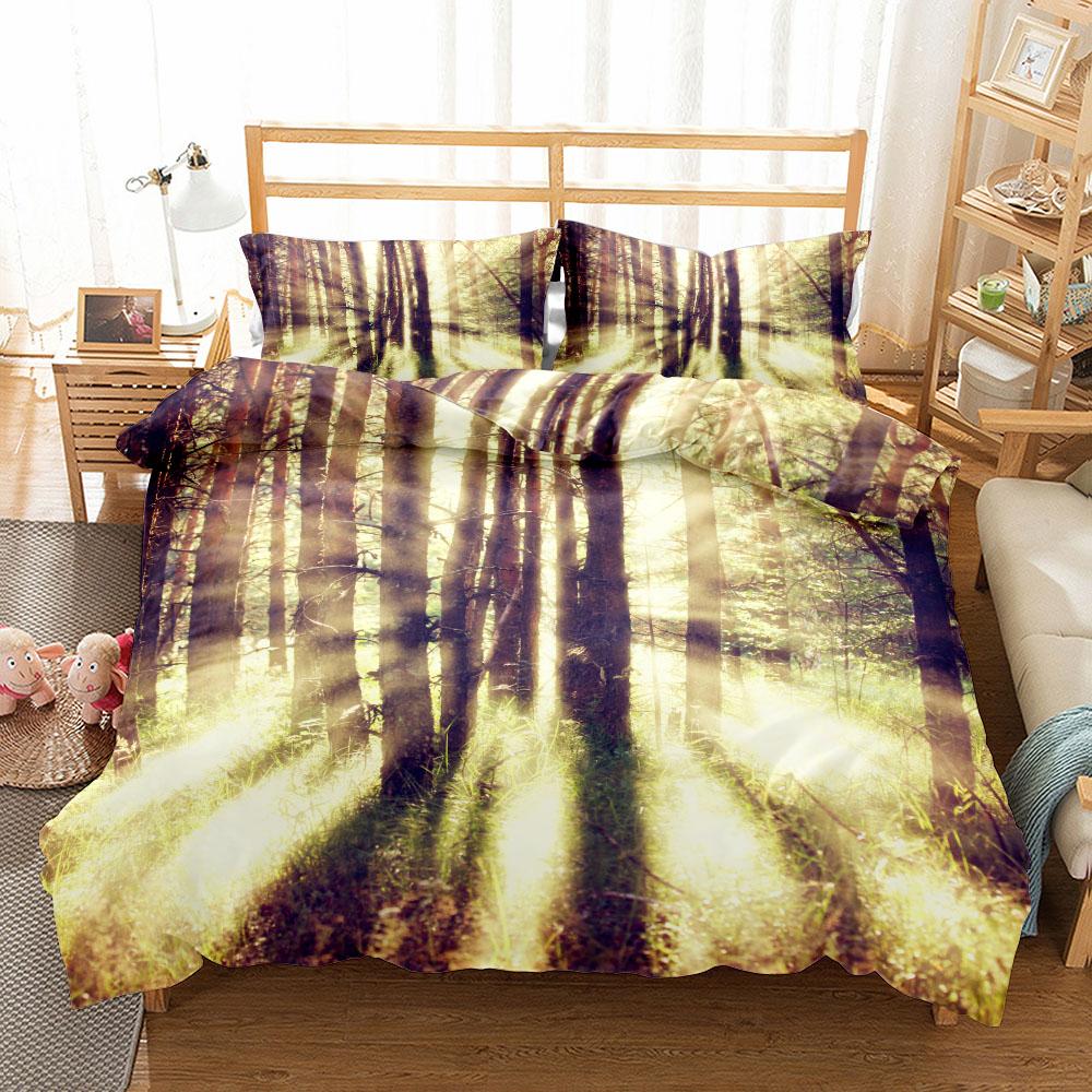 

Комплект постельного белья Maple Woods 3D Duvet Cover Set UK Single Double Queen US Twin Full King Size 230x230cm