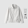 Spring New Old Money Style Solid Color Line Deconstruction Splicing Lapel Casual Double Zipper Executive Jacket Top