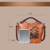 First layer cowhide Tote Large capacity rose bag vintage Tote bag