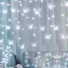 LED Butterfly Fairy Lights with Remote Control Infrared, USB IPX Free Curtain String Lights Warm Glow for, Outdoor Christmas Wedding Party Decorati